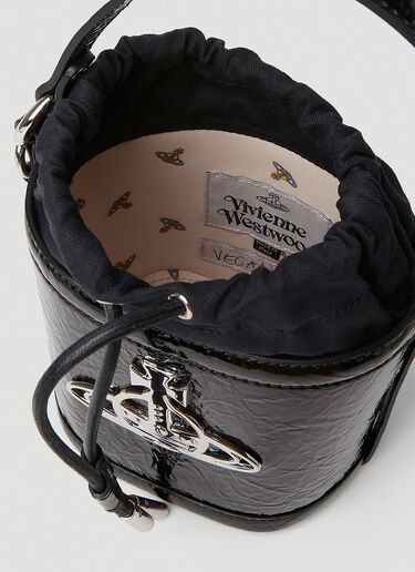 Vivienne Westwood Daisy Drawstring Bucket Handbag Black vvw0251056