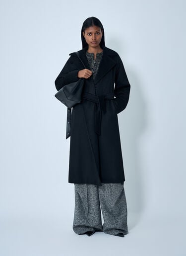 Belted Manuela Coat Max Mara Belted Manuela Coat Black max0262023