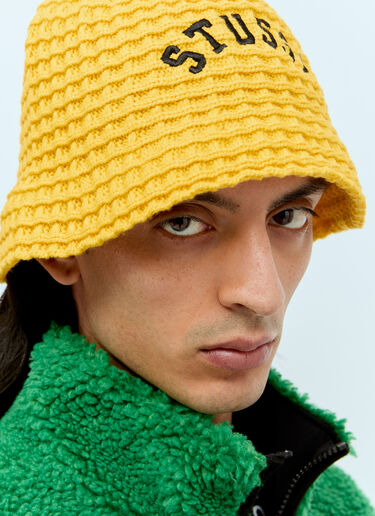 Stüssy Waffle Knit Bucket Hat Yellow sts0156025