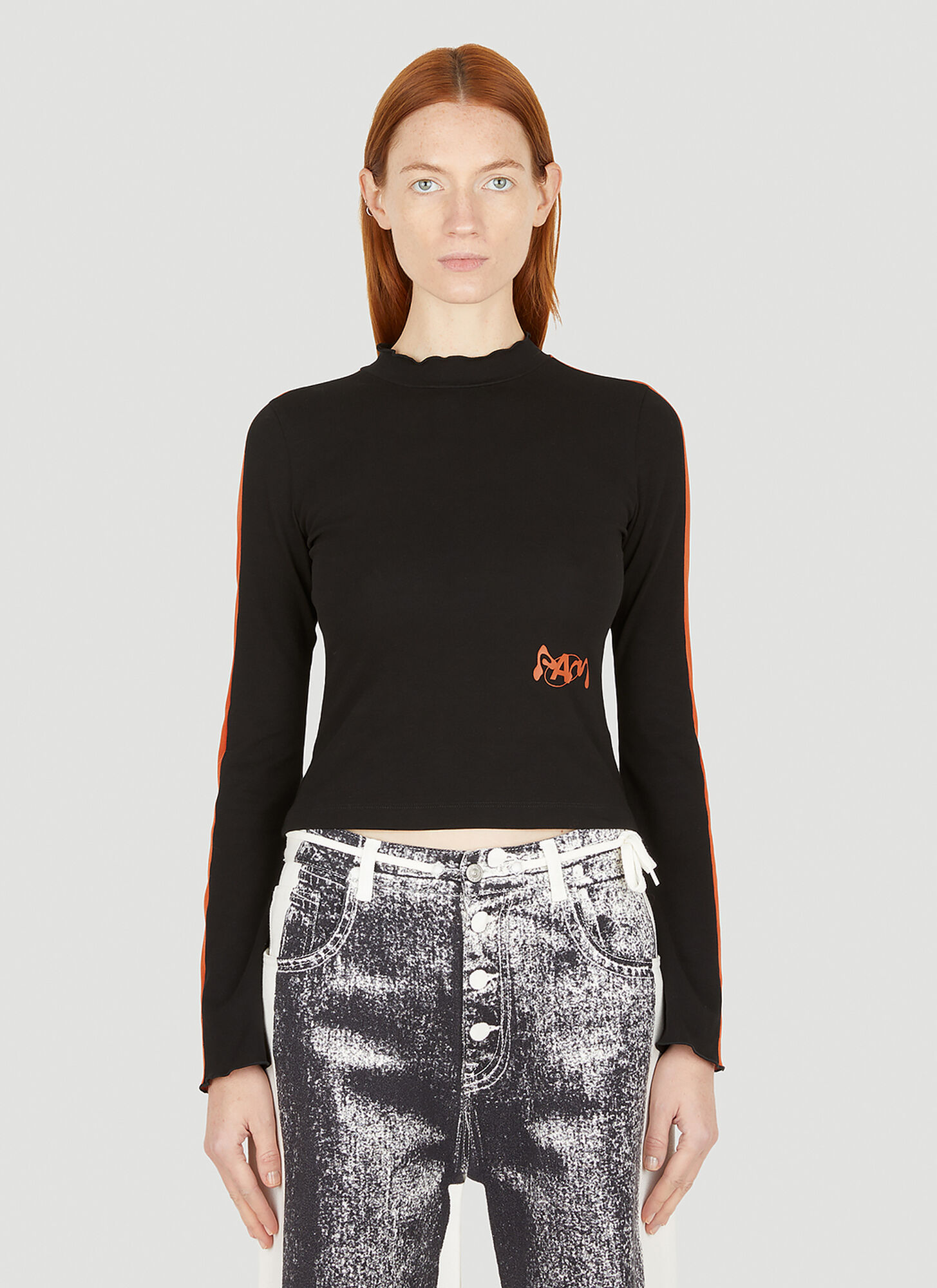 Perks And Mini Maya Long Sleeve T-shirt In Black