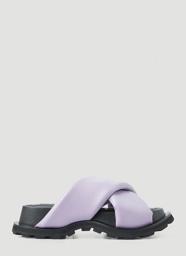 Jil Sander 软垫十字凉鞋 紫 jil0248027