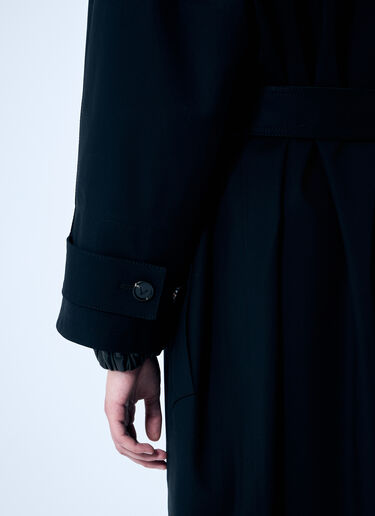 Bottega Veneta Cotton Trench Coat Black bov0259002
