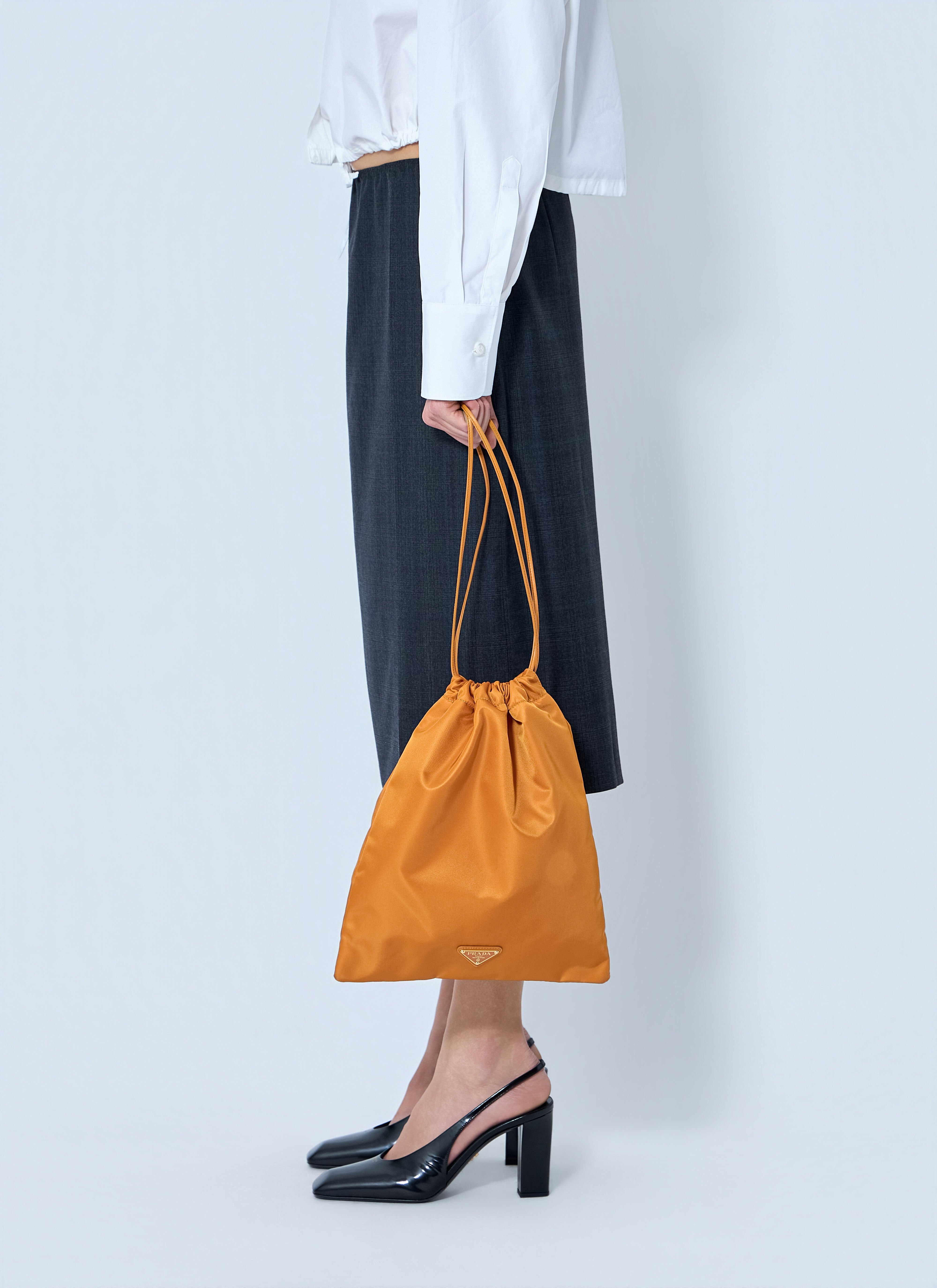 Prada Women's' Re-Nylon Wish Pouch in Orange | LN-CC®