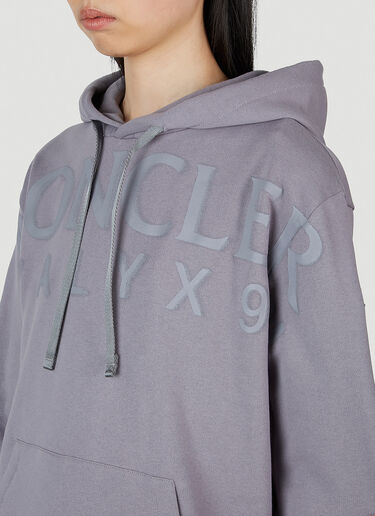 6 Moncler 1017 ALYX SM 徽标印花连帽运动衫 丁香紫 mal0251010
