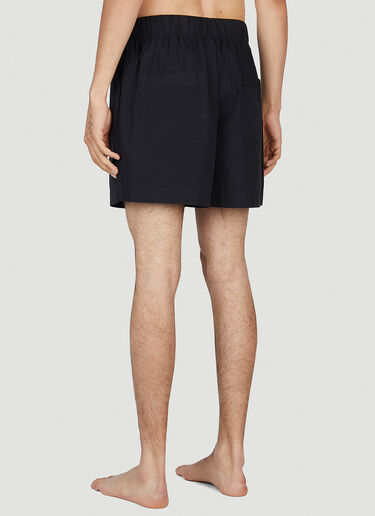 Tekla Drawstring Sleep Shorts Black tek0353015