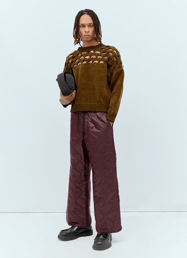 Dries Van Noten 벨루어 니트 스웨터 그린 dvn0156030