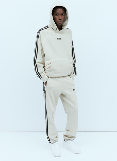 Moncler x adidas Originals Logo Applique Hooded Sweatshirt Beige mad0354004