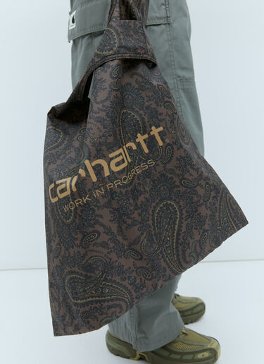 Carhartt WIP Paisley Packable Tote Bag Burgundy wip0354003