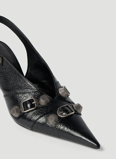Balenciaga Cagole 露跟高跟靴 黑色 bal0253079