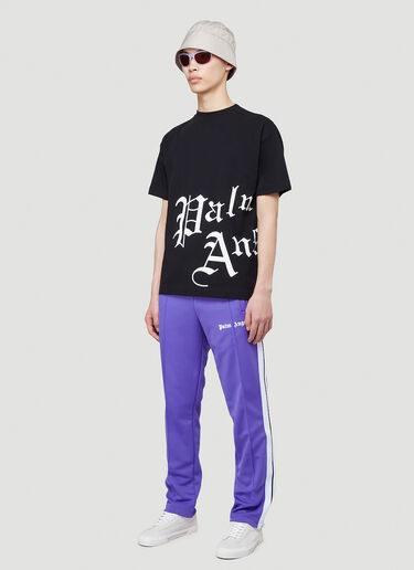 Palm Angels Gothic Logo T-Shirt Black pma0140001