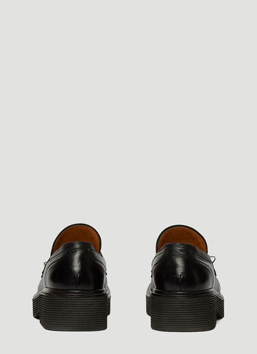Marni 孔环莫卡辛鞋 黑 mni0249025