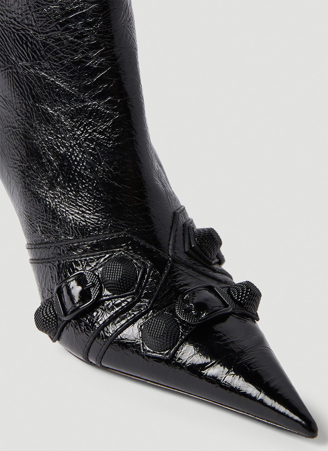 Balenciaga レディース カゴール 90mm ピアスブーツ の ブラック