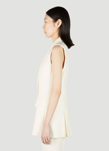 Pallida Double Breasted Sleeveless Blazer Max Mara Pallida Double Breasted Sleeveless Blazer White max0251011