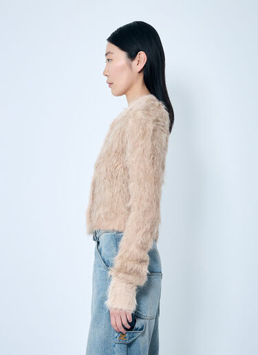 Acne Studios Textured Cardigan Beige acn0259026