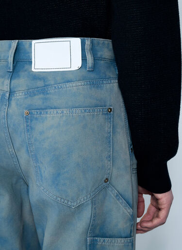 thisisneverthat® Bleached Double Knee Pants Blue tsn0158002