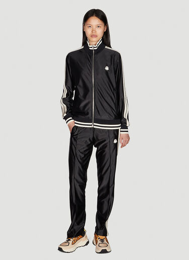8 Moncler Palm Angels 샤이니 지퍼 트랙 재킷 블랙 mpa0351014