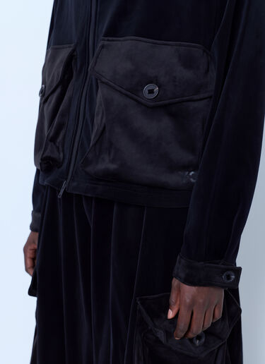 LN-CC® - Y-3: Velvet Corduroy Utility Blouson - Black Y-3 Velvet Corduroy Utility Blouson Black yyy0265008