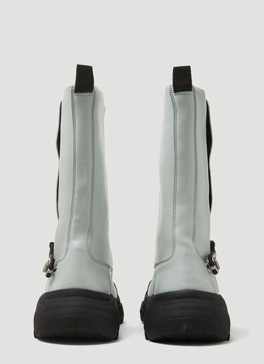 GmbH High Top Workwear Boots Light Grey gmb0146019
