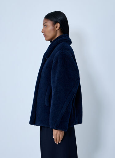 Wool-And-Silk-Blend Coat Max Mara Wool-And-Silk-Blend Coat Navy max0263020