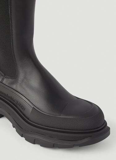 Alexander McQueen Tread Slick Knee-High Boots Black amq0245098