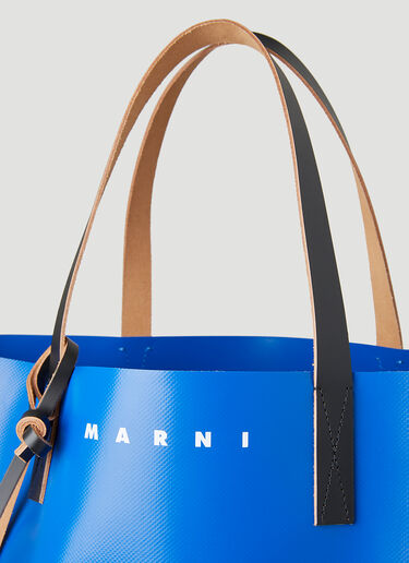 Marni Tribeca Shopping Tote Bag Blue mni0149037