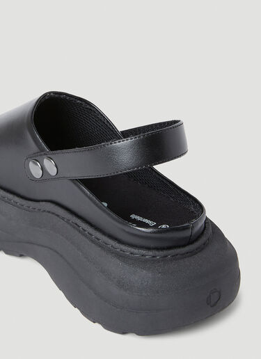 Phileo Sabot Platform Shoes Black phi0152002