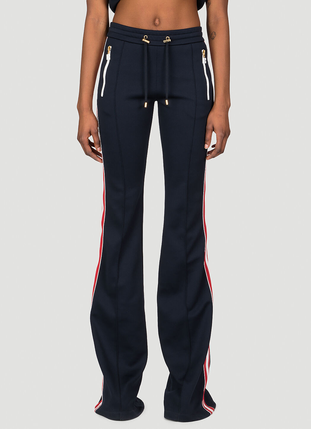 Alexander Wang 70s Flare Track Pants Blue awg0255038