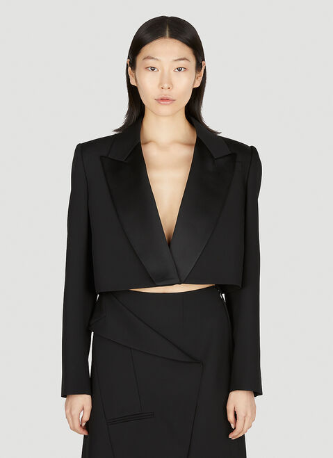 Jacquemus Cropped Blazer Beige jac0248040