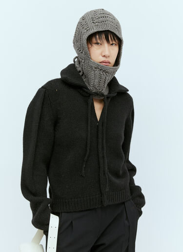 Textured Stitch Hood Lemaire Textured Stitch Hood Grey lem0254014