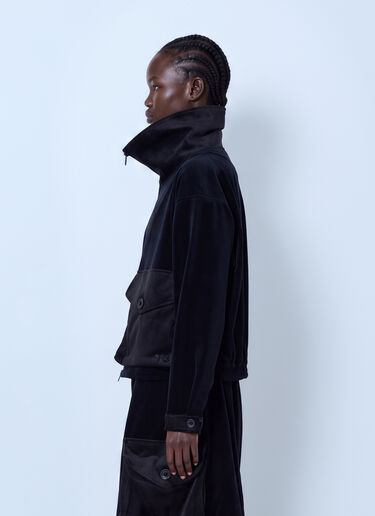LN-CC® - Y-3: Velvet Corduroy Utility Blouson - Black Y-3 Velvet Corduroy Utility Blouson Black yyy0265008