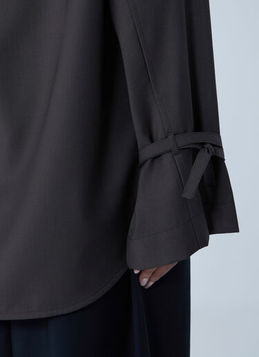 Tie-Cuff Shirt TOTEME Tie-Cuff Shirt Brown tot0263017