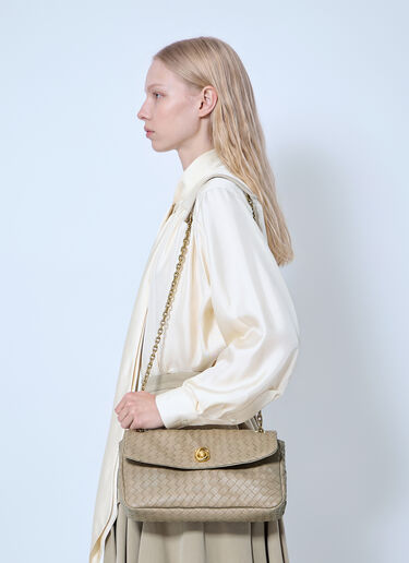 Bottega Veneta Madison Shoulder Bag Beige bov0265035