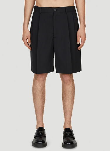 Acne Studios 테일러드 플리츠 쇼츠 블랙 acn0152015