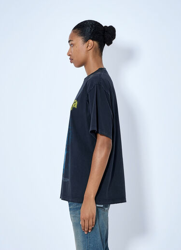 LN-CC® - Balenciaga: アドレス ミディアムフィット Tシャツ - ネイビー Balenciaga アドレス ミディアムフィット Tシャツ ネイビー bal0265014