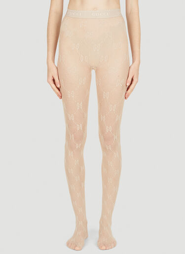 Gucci GG Monogram Tights Beige guc0251150