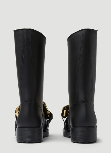 JW Anderson Chain Rubber Boots Black jwa0249011