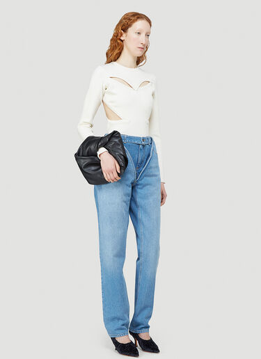 Y/Project Cut-Out Knitted Sweater White ypr0242005