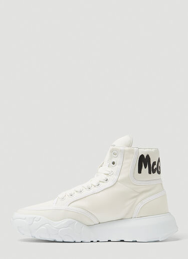 Alexander McQueen コート グラフィティ ハイトップ スニーカー ホワイト amq0247095