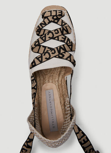 Stella McCartney Gaia Platform Espadrilles Beige stm0251021