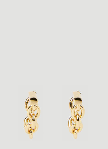 Rabanne XL Link Chain Earrings Gold pac0252040