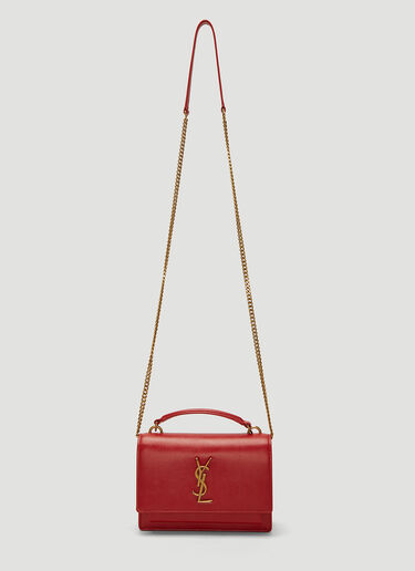 Saint Laurent Sunset Monogram Chain Bag Red sla0237051
