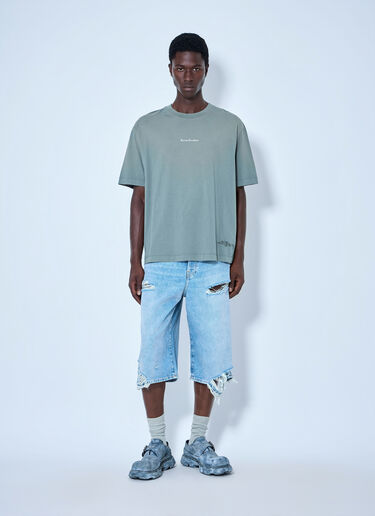 Acne Studios ロゴモチーフ コットンTシャツ グレー acn0165016
