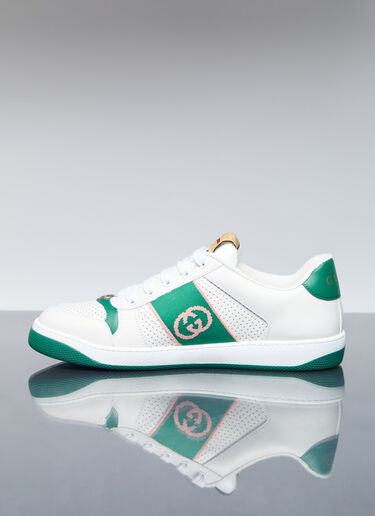 Gucci Interlocking G Leather Sneakers White guc0155097