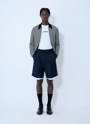 Jil Sander Wool-And-Mohair Shorts Blue jil0163005