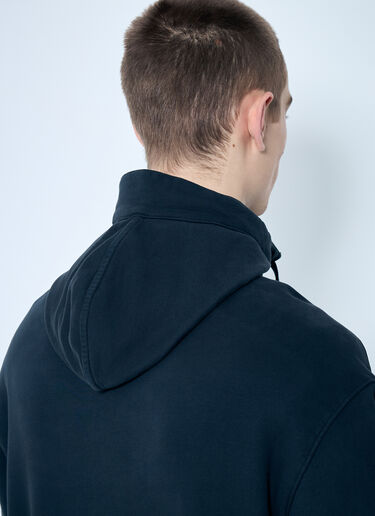C.P. Company Logo Embroidery Hooded Sweatshirt Black pco0157016