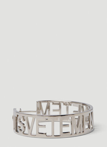 VETEMENTS ロゴフープイヤリング シルバー vet0250023