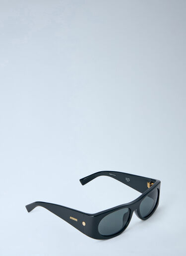 Jacquemus Rectangular Frame Sunglasses Black jac0364016