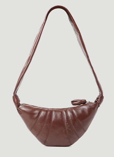 Lemaire Small Croissant Shoulder Bag Burgundy lem0254018