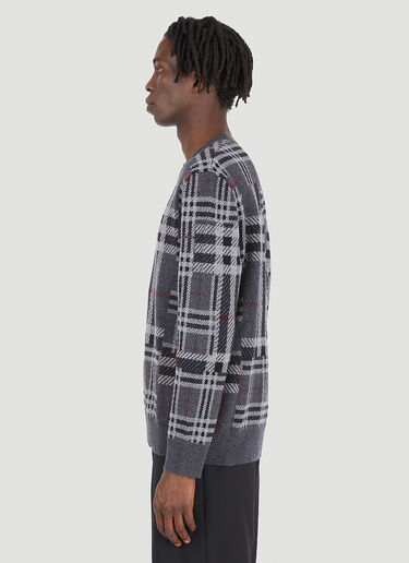 Burberry Chidsey Check Sweater Grey bur0146023