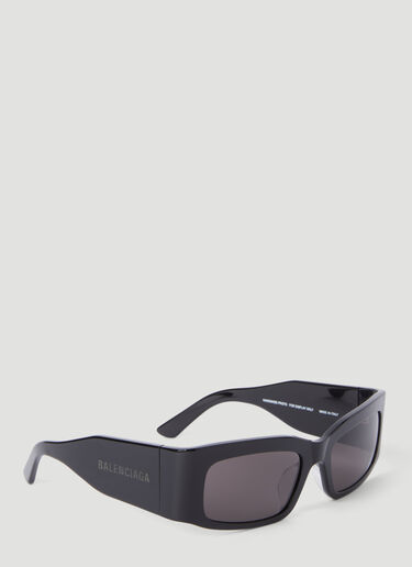 Balenciaga Paper Rectangle Sunglasses Black bcs0355008